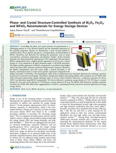 Pdf Phase And Crystal Structure Controlled Synthesis Of Bi O