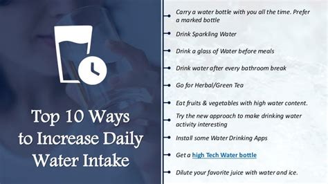 Top 10 Ways To Increase Daily Water Intake