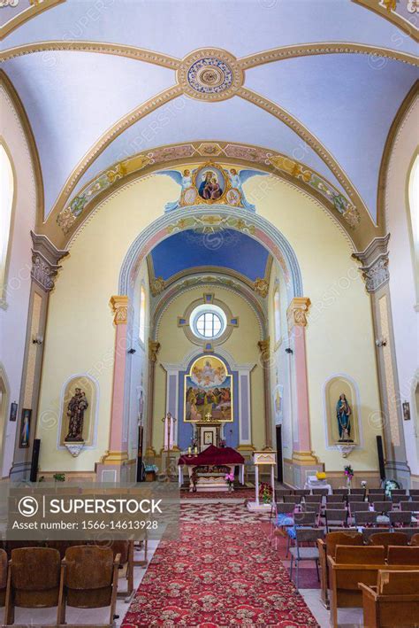 Interior Of Roman Catholic Church Of Assumption Of Blessed Virgin Mary