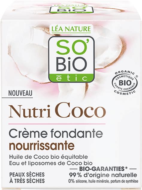 LÉA NATURE SO BiO étic Crème Fondante Nourrissante Nutri Coco 50 ml