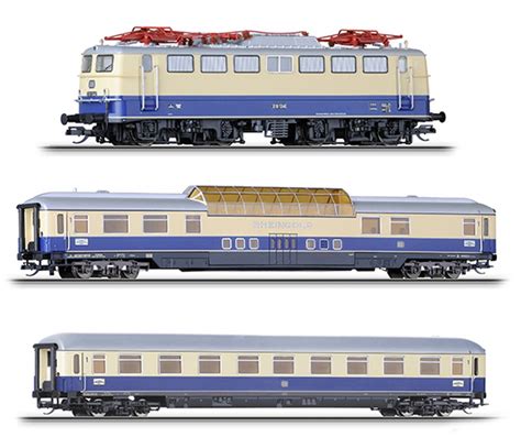 Passenger Coach Set Rheingold 1 DB Epoch III