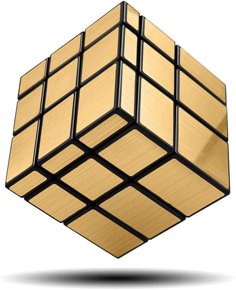 D FantiX Shengshou Mirror Cube 3x3 Speed Cube Gold Mirror Blocks Cube