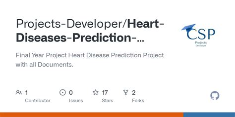 Github Projects Developer Heart Diseases Prediction Project Final