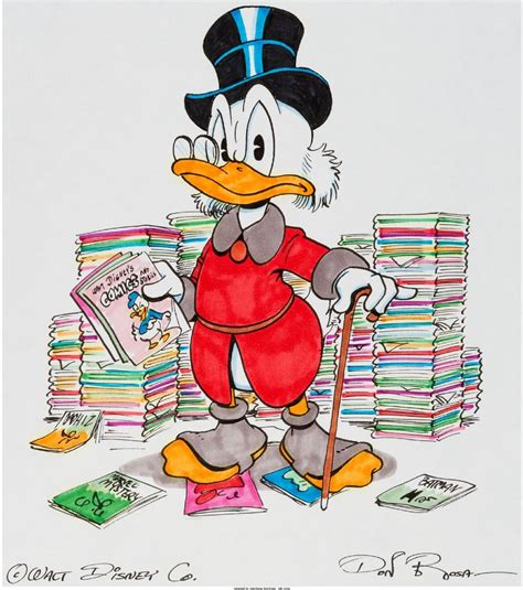 Disney Don ROSA Uncle Scrooge Original Illustration W B Scrooge