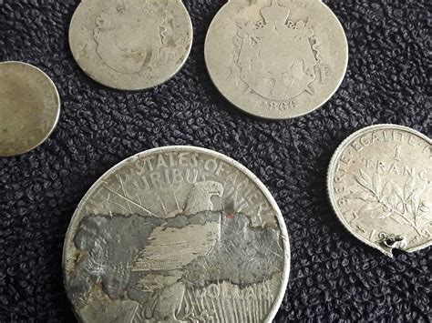 Lot De Monnaies En Argent Pour Fonte Francaises Et Usa Ebay