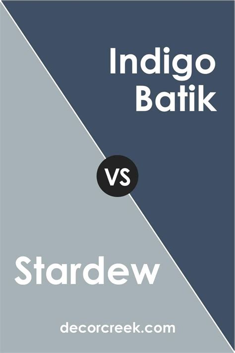 Sw Stardew Vs Sw Indigo Batik By Sherwin Williams Paint Colors