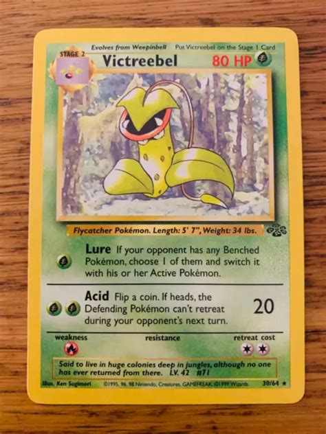 Ensemble Rare Carte Pok Mon Victreebel Non Holo Jungle Rapide