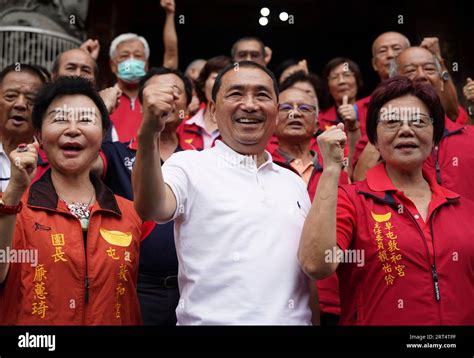 Hou Yu Ih Of Kuomintang Attends A Presidential Campaign In Taipei