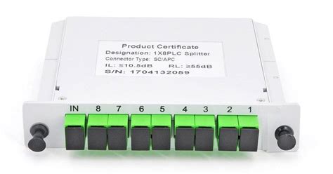 Fiberhome 1 2 1 4 1 8 1 16 SC UPC APC Optical Fiber Splitter Cassette