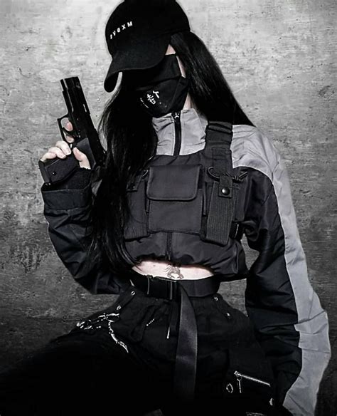 Techwear Girl In Techwear Fashion Techwear Girl Aesthetic