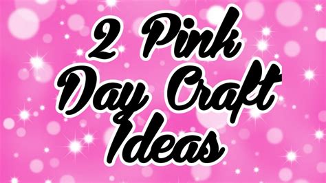 Pink Day Craft Ideas Pink Day Craft Activity Easy Paper Craft