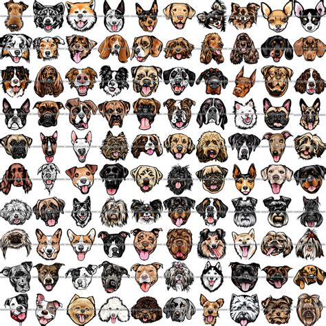 Dog Breeds All – ClipArt SVG