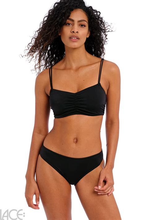 Freya Swim Jewel Cove Bikini Rio Slip PLAIN BLACK Lace De