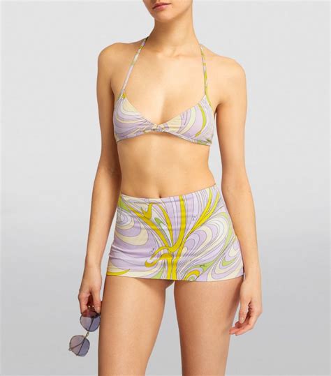 Womens Pucci Purple Lilla Print Bikini Bottoms Harrods Uk