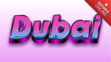 Dubai Text Effect Generator