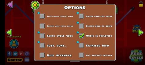 I found that in the option menu on gd world : r/geometrydash