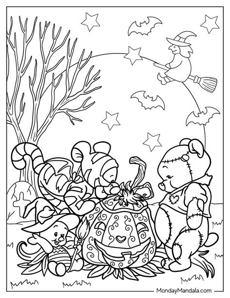 24 Disney Halloween Coloring Pages Free Pdf Printables