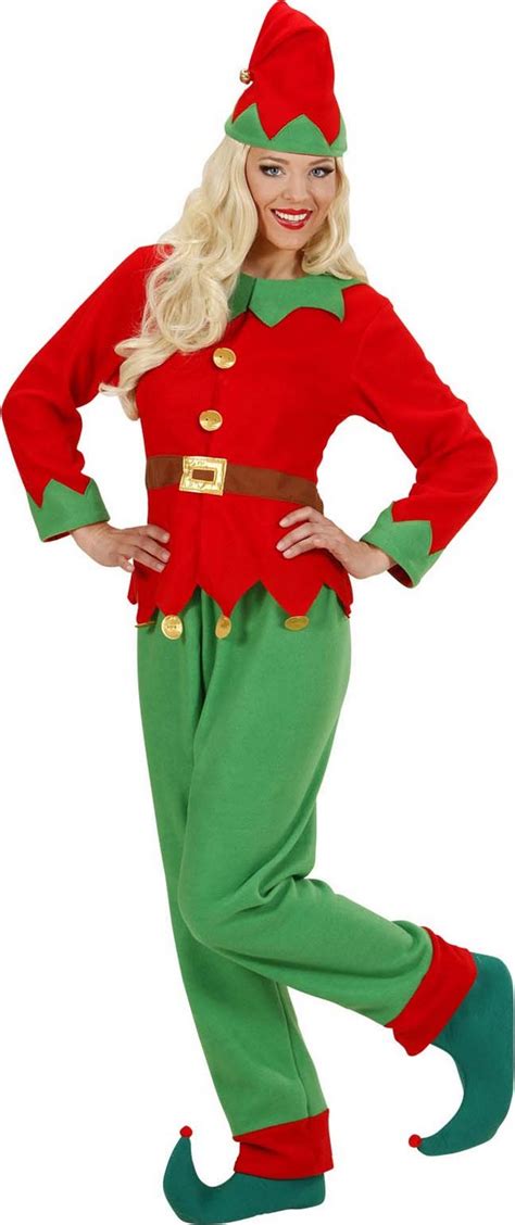 Déguisement Lutin Du Père Noël Femme Moncostume Ch