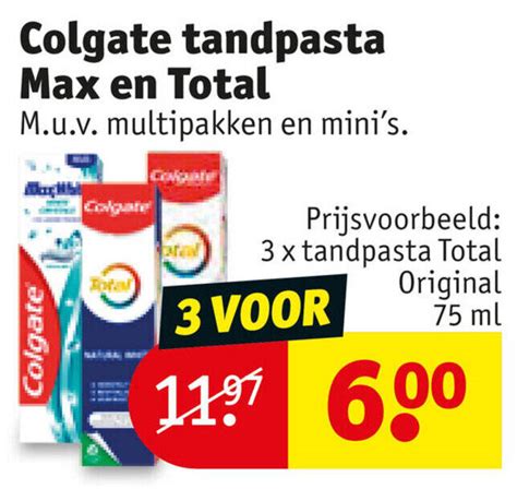 Colgate Tandpasta Max En Total X Tandpasta Total Original Ml