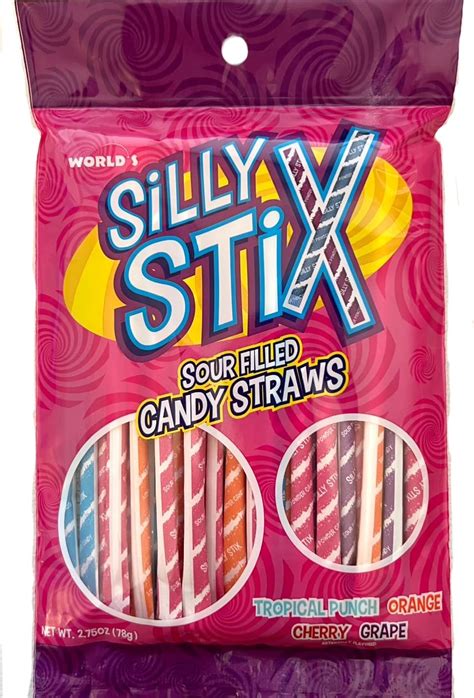 Secret Candy Shop Wonk Pixy Stix Bulk In Box 300 Silly Stix 4 Assorted Flavors