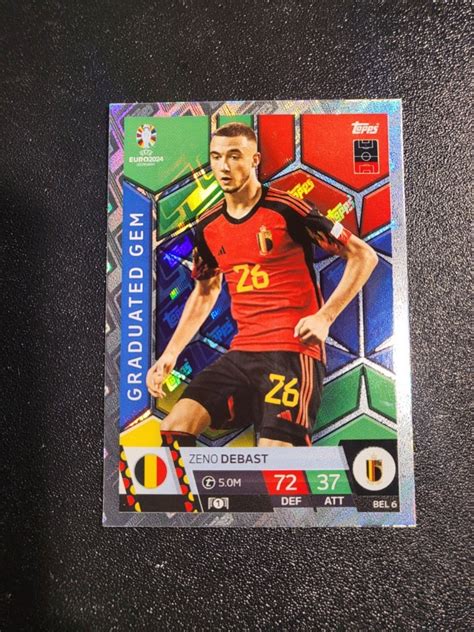 Euro Topps Match Attax Graduated Gem Bel Zeno Debast Pozna