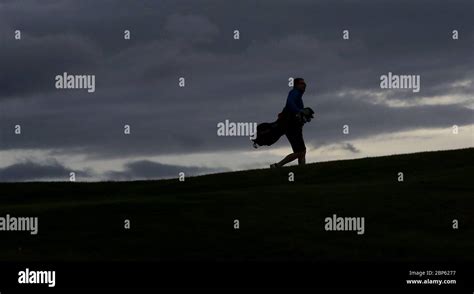 A Golfer On The First Green At Charlesland Golf Club In Greystones