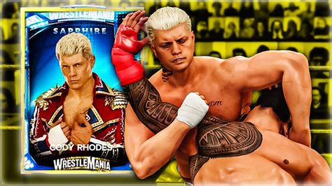 Sapphire Cody Rhodes Is Insane Myfaction Wwe2k23 Youtube