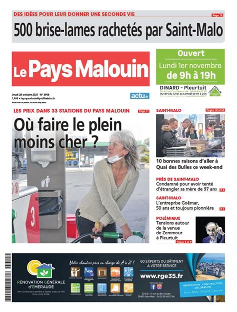 Le Pays Malouin N Du Octobre T L Charger Sur Ipad