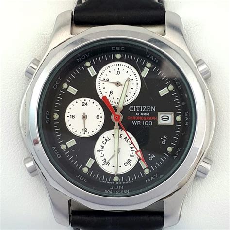 Citizen Wr 100 Chronograph Alarm Date Gn 4w S Homme Catawiki