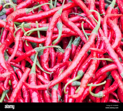 Fresh Red Chili Pepper Background Image Stock Photo Alamy