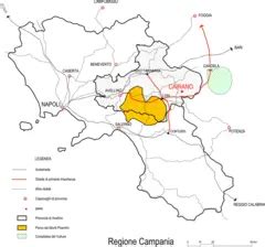 Regione Campania Campania Maps Mapsof Net