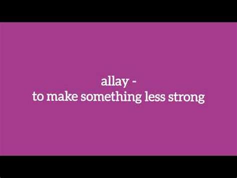 allay meaning - YouTube