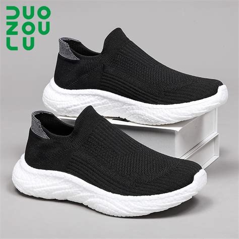 Duozoulu Autumn Breathable Men S And Women S Shoes One Step Lazy Socks