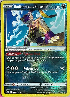 Pokemon TCG Radiant Hisuian Sneasler Rare 123 196 Lost Origin EBay