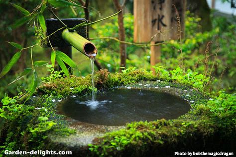 Japanese Water Fountains-Oriental Magic of Harmony with Water-Garden-Delights.com