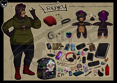 Freaky Bear Ref Sheet By Thatfreakycarebear On Deviantart