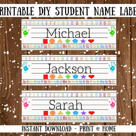 Nametag for Cubbies - Etsy