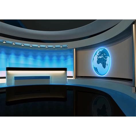 Buy BELECO 6x4ft Fabric News Broadcast Hall News Room Backdrop For