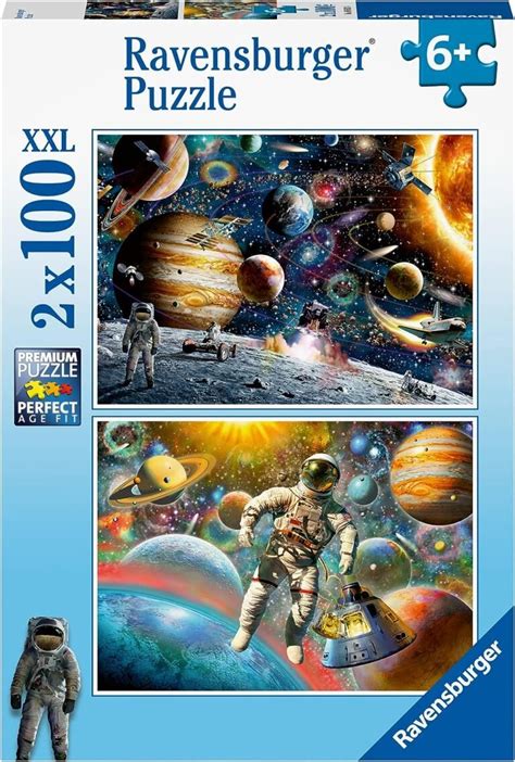 Ravensburger Puzzle 80562 Weltraum 2x 100 Teile Puzzle Für Kinder