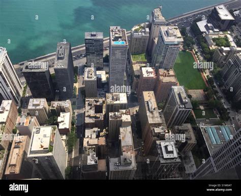 Aerial view of Chicago's Gold Coast Stock Photo - Alamy