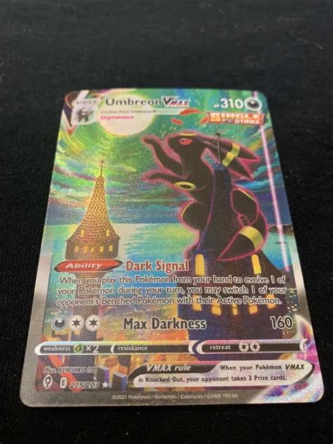 POKÉMON TCG UMBREON VMAX Evolving Skies 215 203 Holo Secret Rare 306