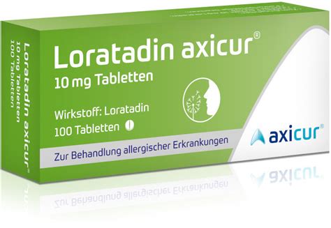 Loratadin Axicur 10 Mg Tabletten 100 Stk Ab 6 20 Preisvergleich