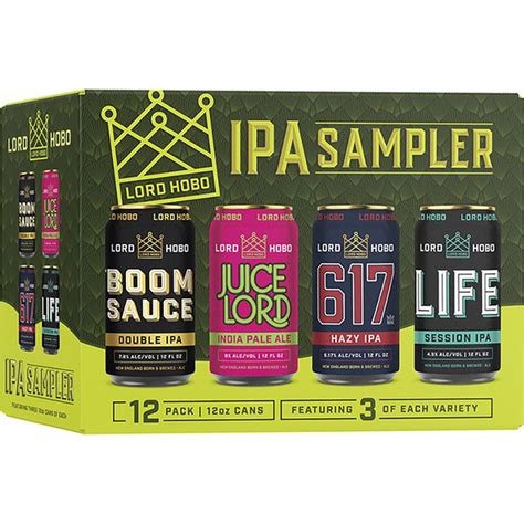 Lord Hobo IPA Sampler Variety Pack 12 Fl Oz Delivery Or Pickup Near