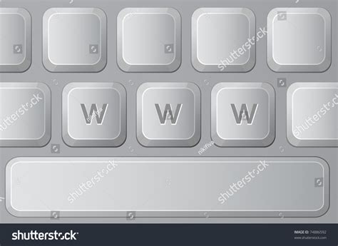 Part Keyboard Letters W Vector Illustration Stock Vector (Royalty Free ...