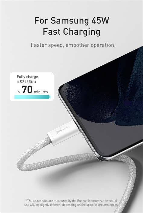 Baseus Dynamic Series Type-C to Type-C Cable - 100W PD Fast Charging ...