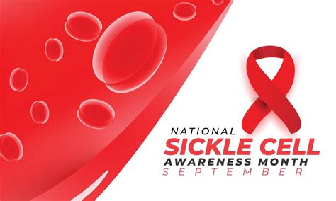 National Sickle Cell Awareness Month Background Banner Card Poster Template Illustration