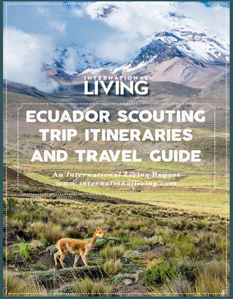 International Living Bookstore Ecuador Scouting Trip Itineraries And