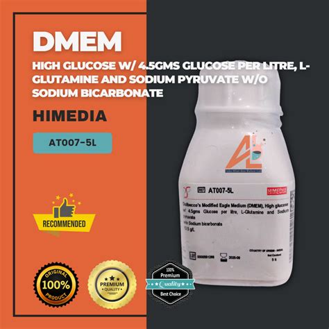 Jual DMEM Dulbecco S Modified Eagle Medium High Glucose 5 Liter