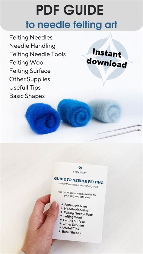 the instructions to needle felting for beginners