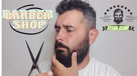 Asmr Barber A Nocturna Lavo Peino Y Corto Cabello Y Barba Masaje